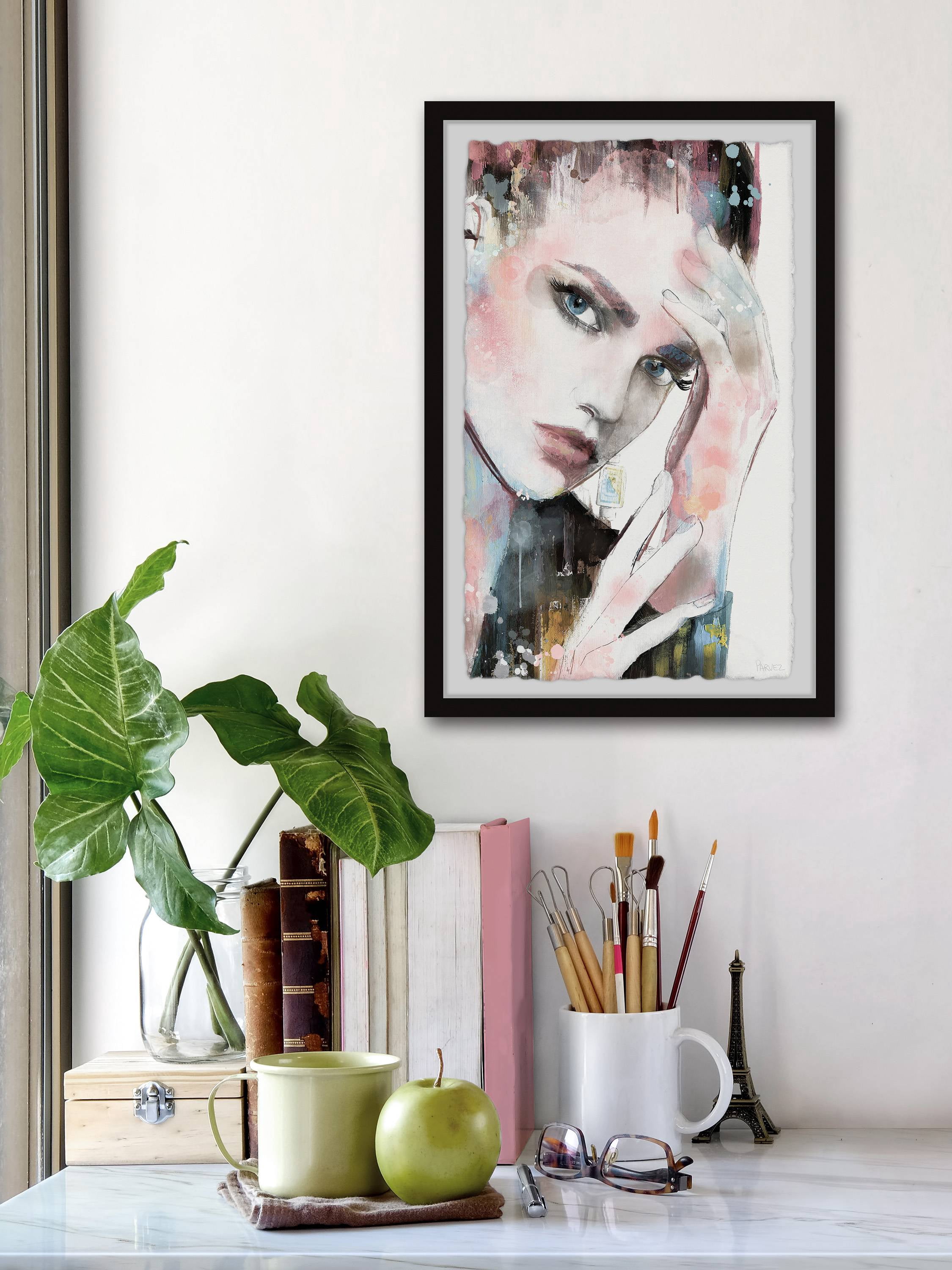 Parvez Taj Thinking Face Framed Wall Art
