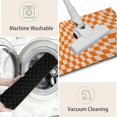 thumbnail image 5 of Retro Chess Board Entrance Door Mat,Orange Checker Decor Welcome Doormat, Non-Slip Carpet Rugs Floor Mat Decorative for Home/Bathroom/Kitchen/Indoor 17"x30", 5 of 6