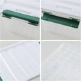 85 Quart Clear Bin on Wheels 4Pack Large Plastic Latching Box