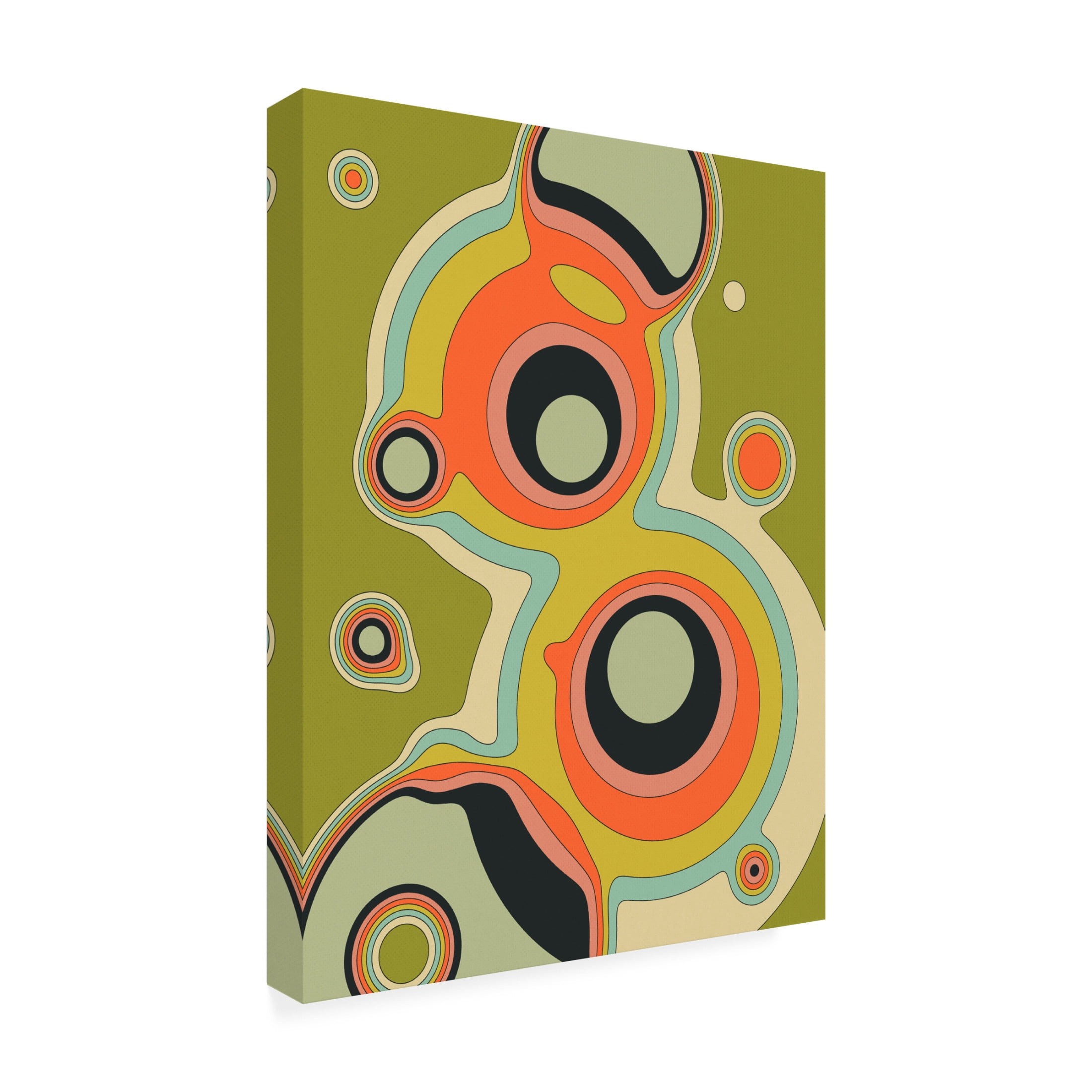 Trademark Fine Art Jazzberry Blue  Fluid Geometrics 1 Canvas Wall Art