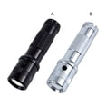 thumbnail image 3 of Flashlight Color Changing Adjustable Cordless Torch Lantern Camping Hiking Aluminum Alloy Light Battery Operated Handheld Night Safety Lamp Black, 3 of 7