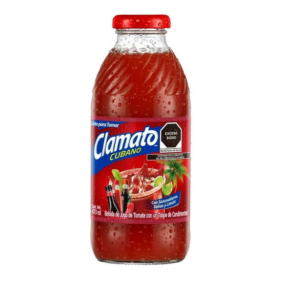 Bebida Clamato con jugo de tomate estilo cubano 473 ml