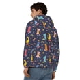 thumbnail image 4 of Kdxio Cartoon Dinosaur Print Men Hoodies Casual Hoodies for Men with Zip Pockets Full Zip Long Sleeve Sweatshirt Sports Hooded Jacket-3X-Large, 4 of 5