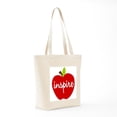 thumbnail image 7 of CafePress - Inspire Apple Tote Bag - Unisex Canvas Tote Bag, Beige, 1-Piece, 7 of 7