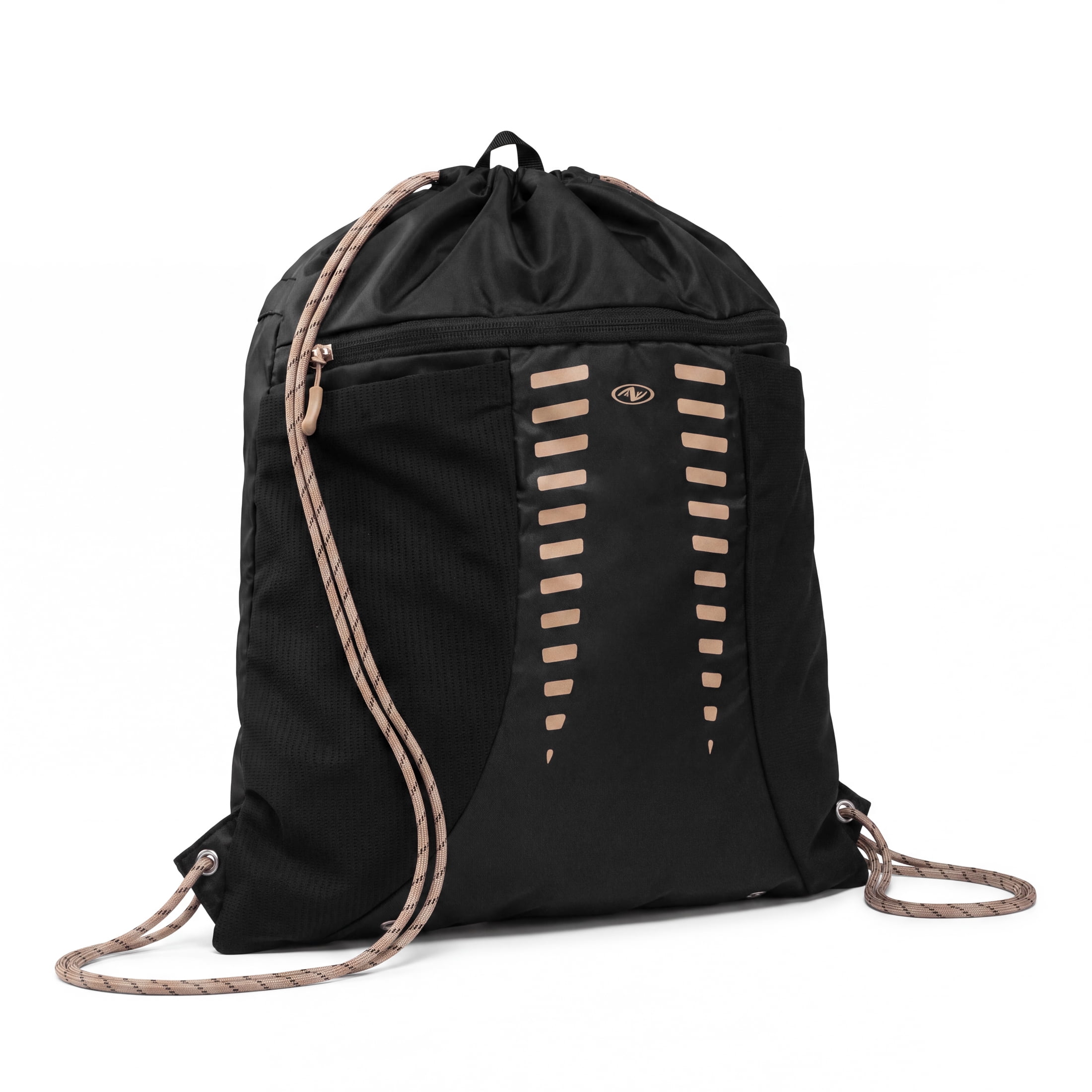 Athletic Works Drawstring Cinch  Sports Backpack, Black
