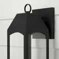 thumbnail image 2 of 7W 1 Led Outdoor Wall Lantern In Transitional Style-16.75 Inches Tall And 6 Inches Wide Capital Lighting 946311Bk-Gl, 2 of 5