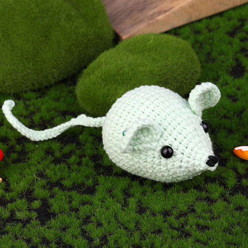 Crochet Dolls Crochet Mouse with Crochet Hook Needle Instructions for Beginner Knitting Accessories