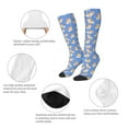 thumbnail image 6 of Fotbe Kawaii Corgi print Women's Men's Novelty Crew Socks Cotton Socks Knee High Socks for Walking,Running,Nurses,Pregnancy, 6 of 9