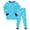 A163-Sky Blue, variant on Hessimy Toddler Boys Girls Spring Summer Graphic Print 2Pcs Crewneck Long Sleeve Sweatshirt Joggers Pants Sweatsuit, Graphic Print Jogger(Black,8-9 Years)