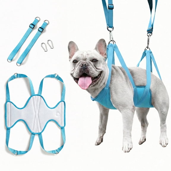 Haminway Pet Grooming Hammock – Medium Size, 3D Air-Mesh Dog Grooming Sling for Nail Trimming, Bathing & Ear/Eye Care