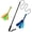 new blue, variant on Interactive Dog Toys - Extendable Flirt Pole with 2pcs Fleece Lure Tugs for Dog Outdoor Entertainment, Train and Exercise, New Blue
