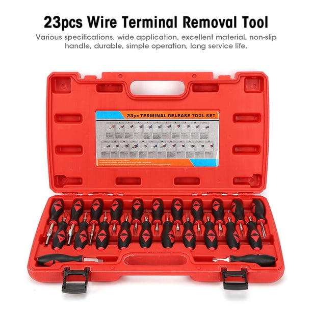 Alambre 23 Piezas Universal Automotriz Terminal De Cable Herramienta De Extracción Conector Pin Removedor Extractor Kit De Herramientas