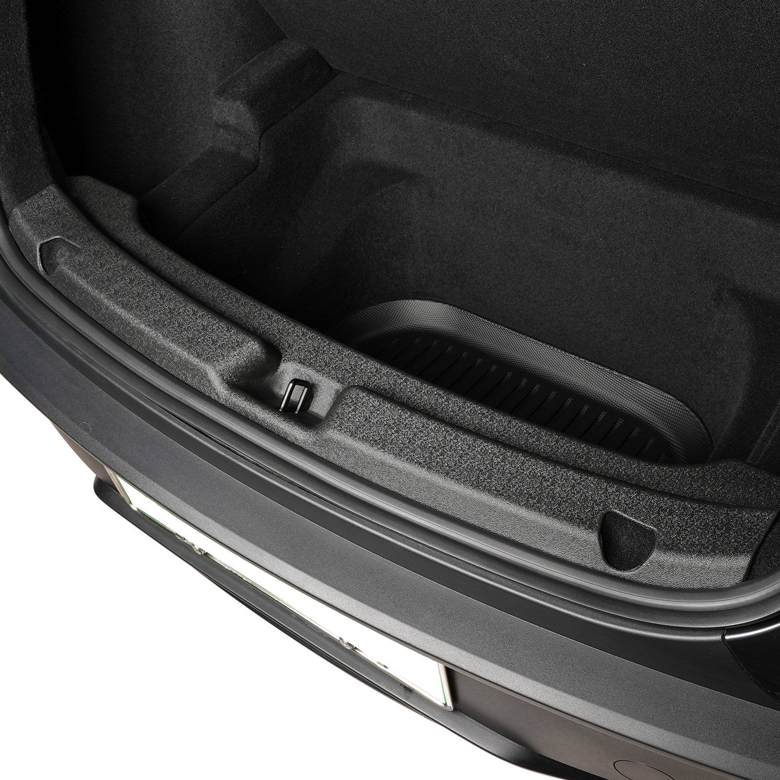 Ikon Motorsports TPE Thermo Plastic Elastomer Rear Trunk Sill Bumper Guard Protector Cover Interior Accessories For 2026 Tesla Model Y Juniper, Black