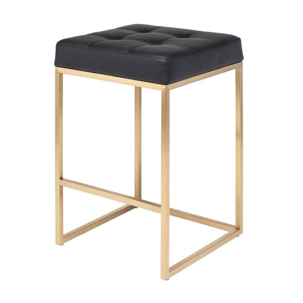 Pipe Bar Stool in Black and Gold color Set of 4