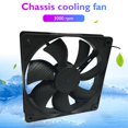 thumbnail image 5 of Ventilador Enfriador Computadora 12cm Y 3000RPM Ventilador Servidor Radiador para Gabinete Chasis 12V, 5 of 5