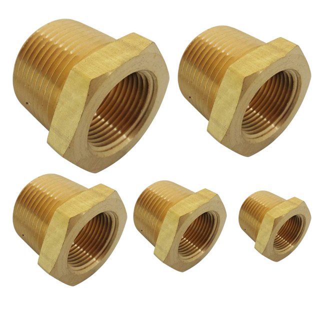 Kits surtidos de bujes hexagonales para accesorios de tuberías de latón, tubería macho NPT a tubería hembra NPT de 1/4""?1/8"";3/8""?1/8"";3/8""?1/4"";1/2""?1/4"";1/2""?3/8""(5 unidades)