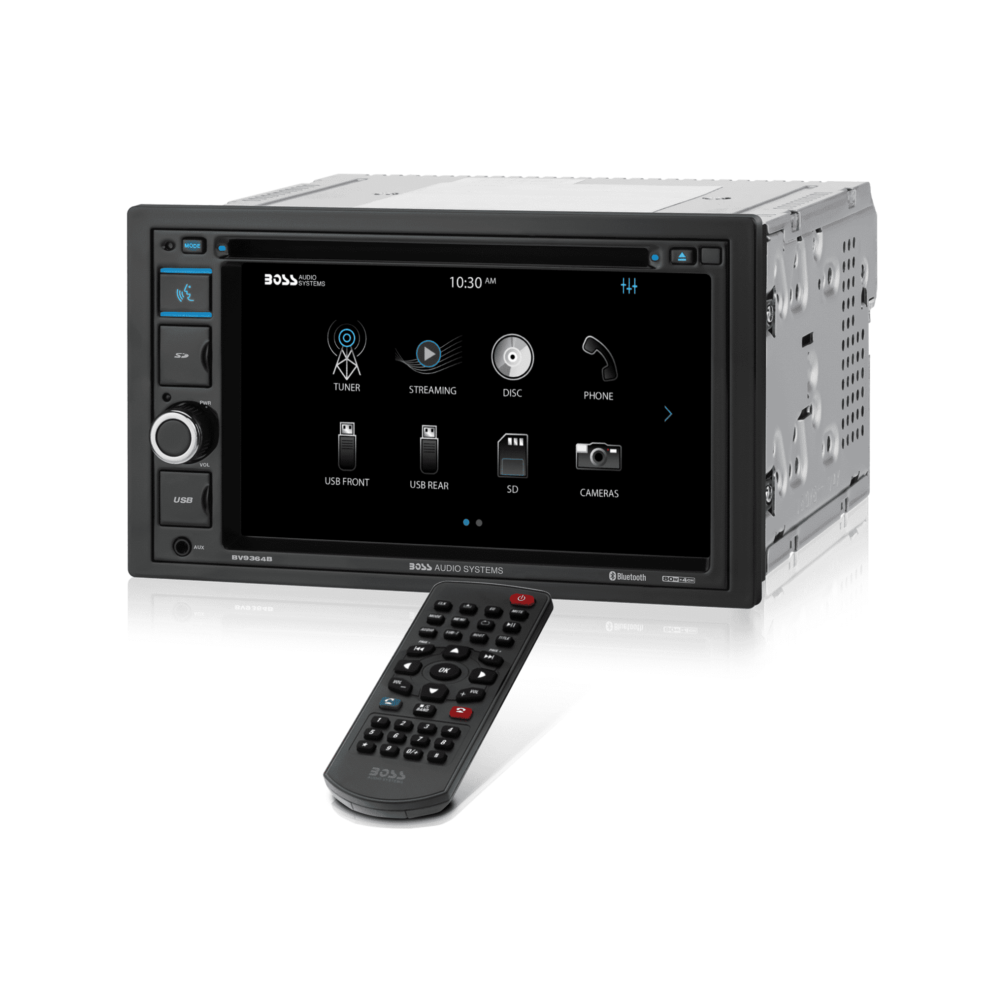 BOSS Audio Systems BV9364B Car Stereo with Bluetooth, 6.2 Inch Double DIN Touchscreen Head Unit, DVD/CD/MP3 Player, USB, SD, Aux, AM/FM Radio Receiver