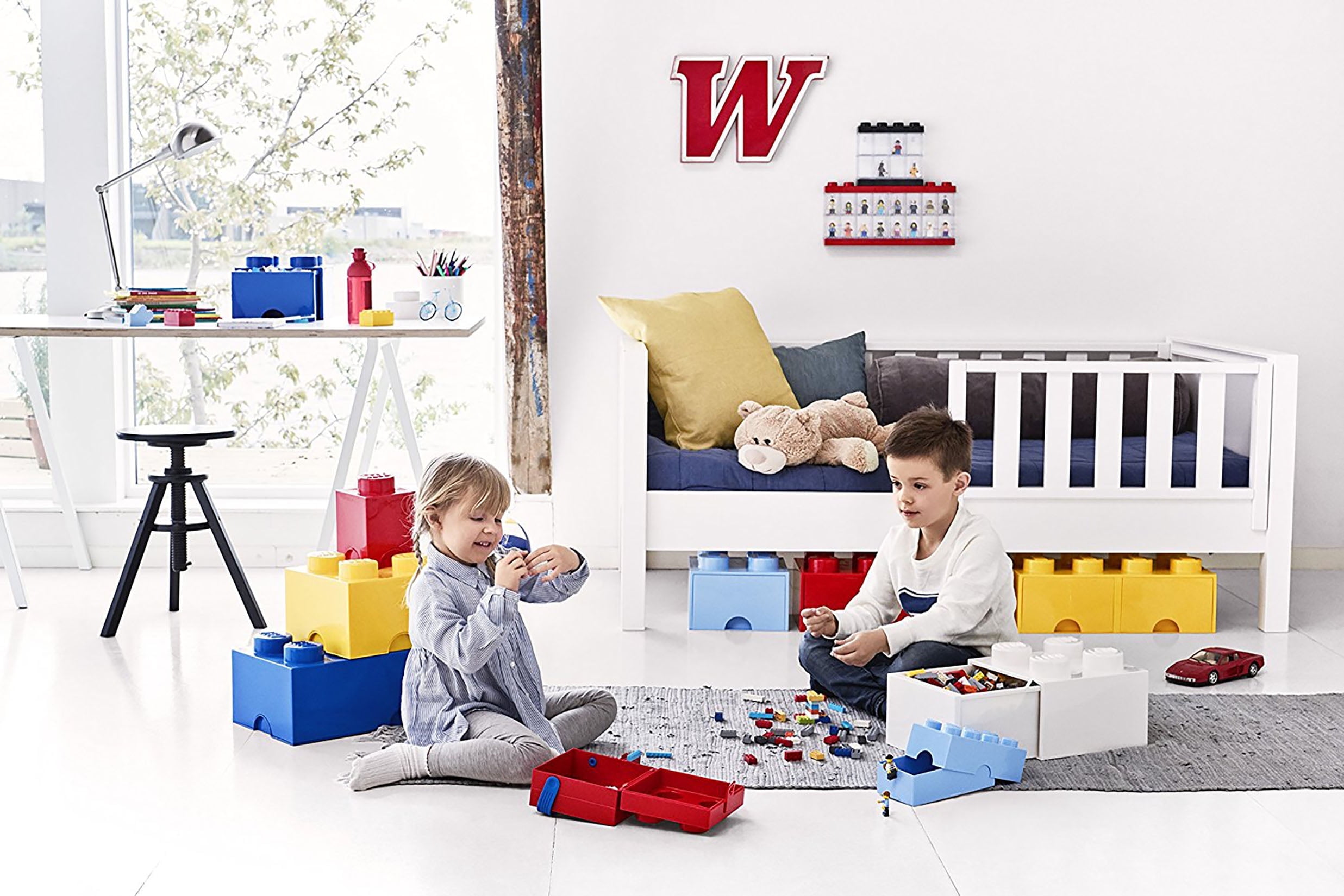 LEGO Storage Brick 8 (2 Drawers) - Bright Blue