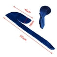 thumbnail image 6 of FVDPWYE Men's and Women's Soft Breathable Velvet Bandana Long Hat Headwrap Chemo Royal Blue, 6 of 8