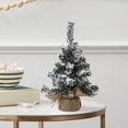 thumbnail image 6 of Cheapark Mini Pine Bottle Brush Christmas Tree - Small Fake Tree with Wooden Base for Tabletop Indoor Holiday Decoration, 6 of 6