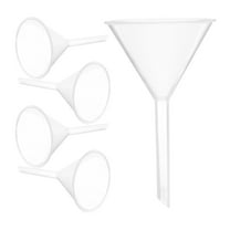 Mobestech 5Pcs Thick Transparent Funnels for Easy Handling in Liquid Transfer