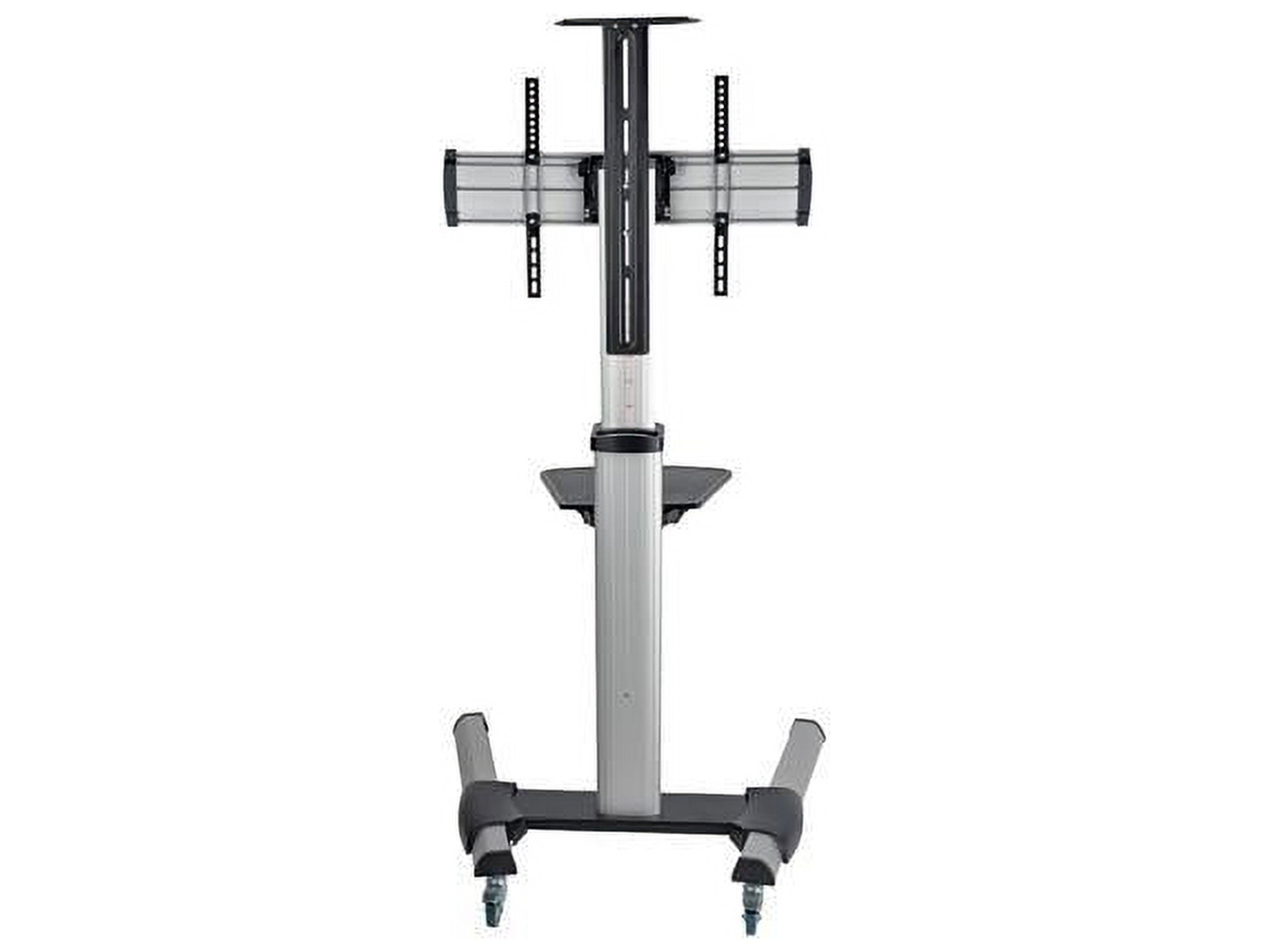 Tripp Lite Mobile TV Floor Stand Cart Height-Adjustable LCD 32-70" Display - Up to 70" Screen Support - 150 lb Load Capacity - 2 x Shelf(ves) - 81.5" Height x 32.6" Width x 27.6" Depth - Floor -