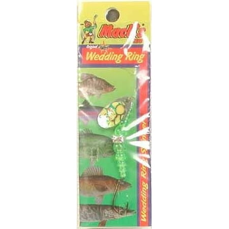 UPC: 0043557091251 | Mack s Lure Classic Wedding Ring Fishing Spinnerbaits  Black/Flo Chartreuse  Size 6 Hook