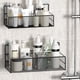 thumbnail image 4 of Cesta de Almacenamiento de Pared | Organizador de Estantes Metálicos para Baño | Especiero de Cocina | Instalación Sencilla Sin Agujeros | Drenaje de Malla Resistente | Soporte para Artículos de Toca, 4 of 6
