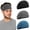 Black+Light Gray +Dark Blue, variant on Running Headband for Men and Women - Wide Moisture Wicking Sweatbands for Fitness, Running, Hiking, Cycling, Yoga, Basketball