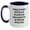 White/Navy, variant on Alaskan Malamute Dog Lovers Funny Coffee Mugs Gifts from Friends for Birthday Inspiration - Time Spent with My Alaskan Malamute is Never Wasted, Two Tone Coffee Mug for Men, Women, Family, Friends