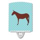 thumbnail image 1 of "Treasures Hinny Donkey Blue Check luz nocturna de cerámica, 6x4, multicolor" Caroline's Treasures BB8024CNL, 1 of 1