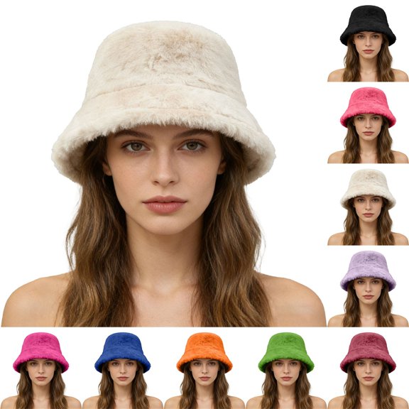 Only Moment Winter Beanie Daily Hat Blue Warm Bucket Hat Nylon,Spandex Beanies Hat for Women Winter Warm Knit Hats One Size