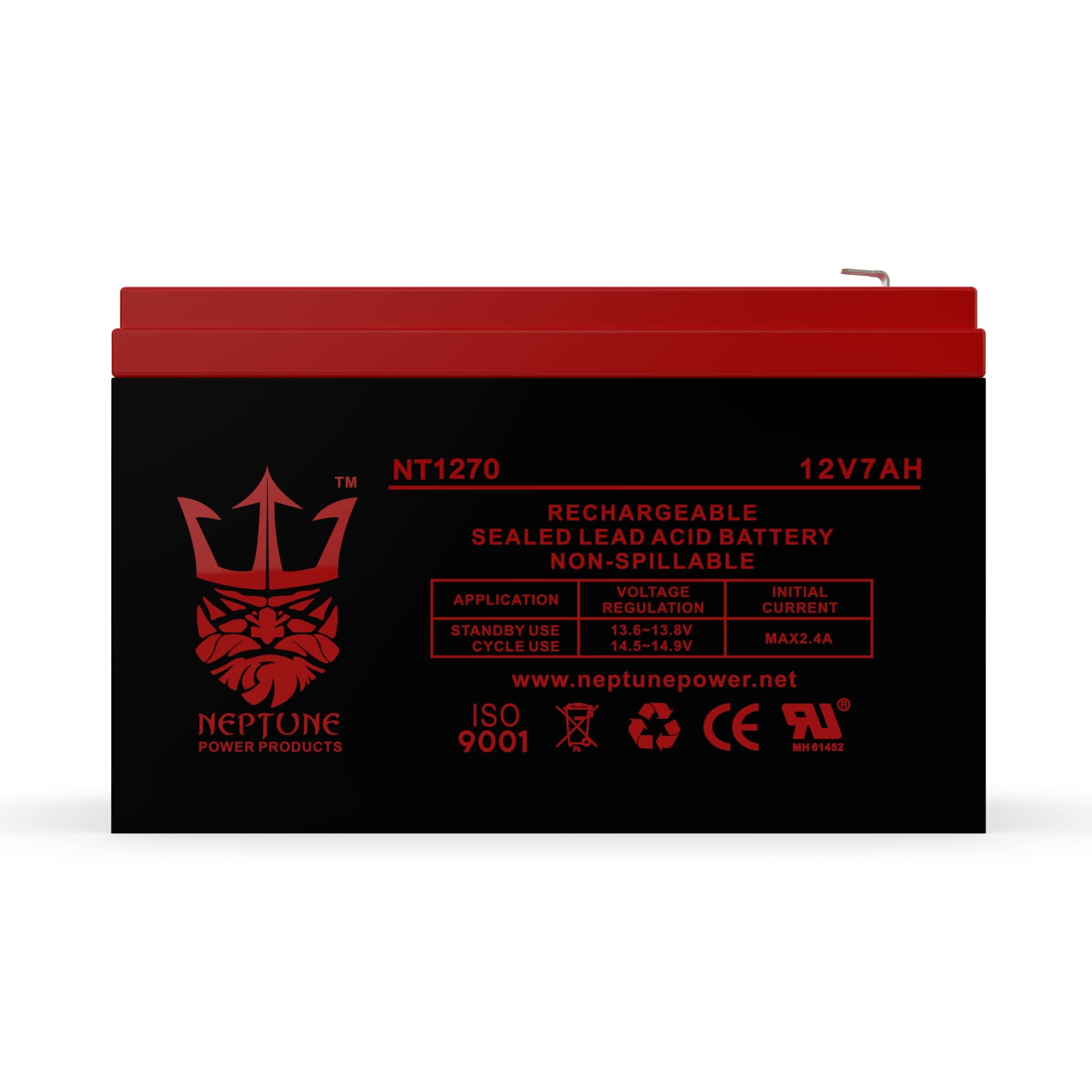 Neptune Power Products Brand NT1270 12V 7AH Sealed Lead Acid