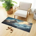 thumbnail image 2 of Dreamtimes Night Wolf Pattern Kitchen Mat 20"x39", Non Skid Kitchen Runner Rug Absorbent Resist Dirt Kitchen Floor Mat Comfort Standing Mat for Kitchen, Floor, Office, Sink, Laundry, 2 of 6