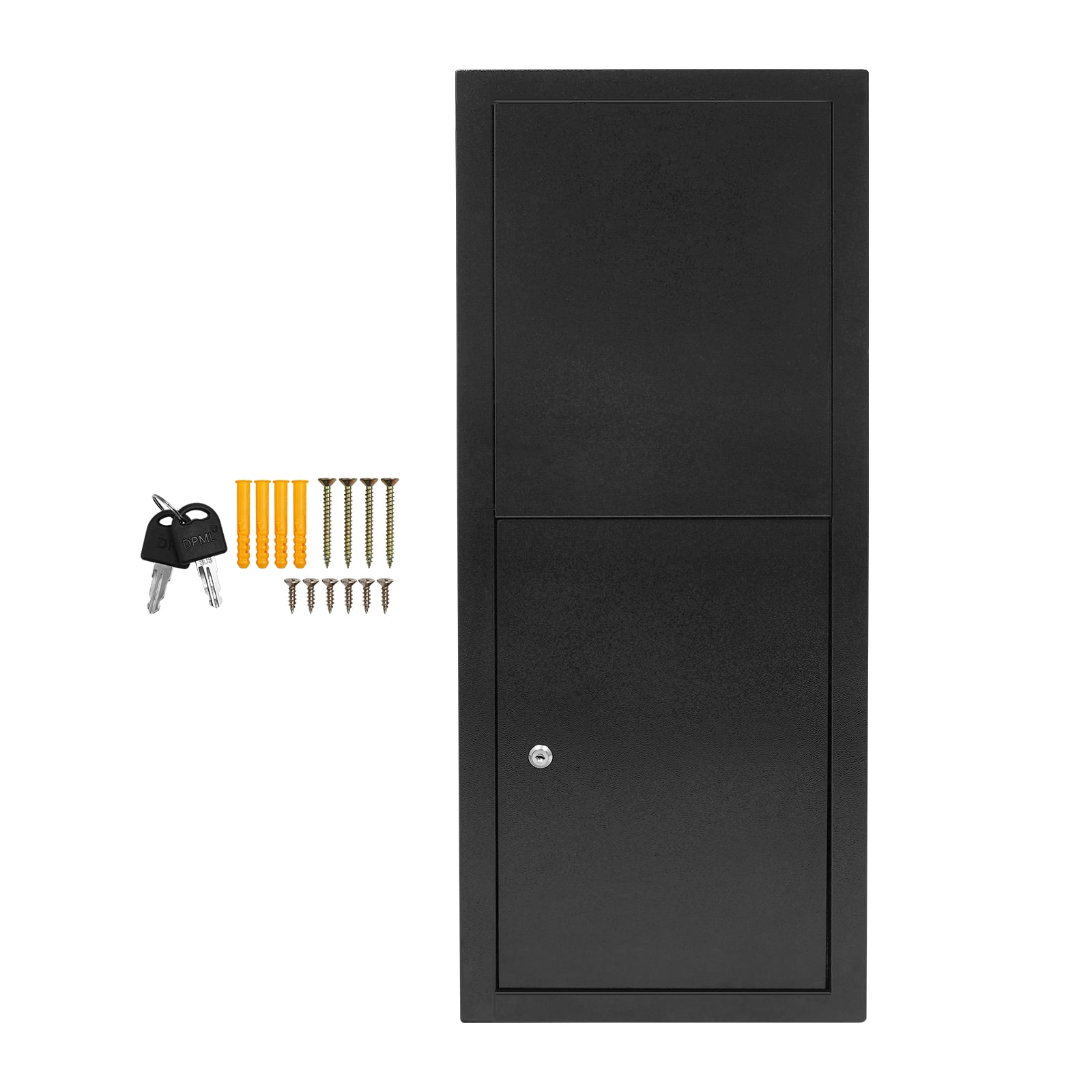 38*29*90cm Floor Standing Parcel Drop Box Key Lock & Keys Package Delivery Box for Porches Schools Offices