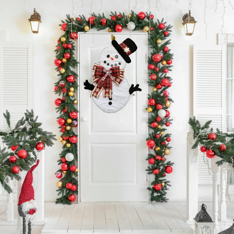 Snowman Wreath Form x 18 in Metal Wire Frame for DIY