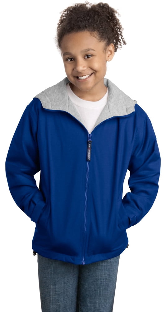 Port Authority Youth Team Jacket YJP56 Bright Navy//Light Oxford S