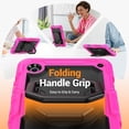 thumbnail image 2 of Case for Samsung Galaxy Tab A9 2023 8.7 inch, 360 Rotating Stand Handle Shoulder Strap Heavy Duty Shockproof Cover, Rose, 2 of 7