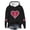 Black, variant on Babcutegg Kid Girls Valentine's Day Shirts Elastic Cuffs Long Sleeve Love Heart Regular Fit Graphic Tee Girls Tops Red Size 7-8