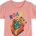 thumbnail image 3 of The Lion King - Mufasa & Simba - Roar - Toddler & Youth Girls Short Sleeve Graphic T-Shirt, 3 of 5
