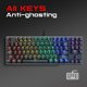 thumbnail image 4 of Teclado mecánico para juegos con cable, retroiluminado, 89 teclas, anti-fantasma, azul, rojo, marrón, teclas numéricas de interruptor para PC portátil Interruptor negro Soledad teclado mecánico para juegos, 4 of 9