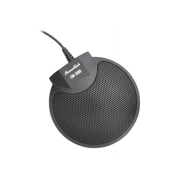Sound Tech CM-1000 Table Top Conference Meeting Microphone with Omni-Directional Stereo 3.5mm Plug