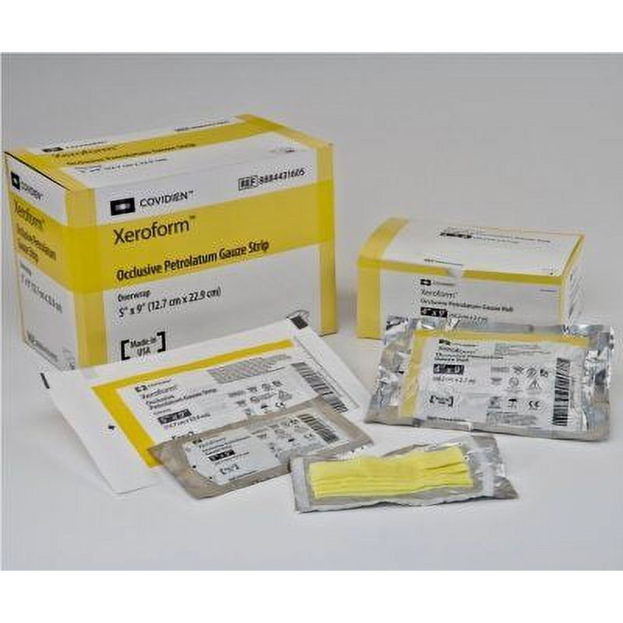 Xeroform Sterile Non-Adherent Petrolatum Dressing ''4 x 4 , 1 Count'' 2 Pack