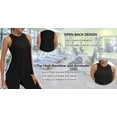 thumbnail image 6 of Rosvigor Workout Tops for Women Open Back Loose Fit Tank Tops Women Athletic Yoga Shirts Gym Tops, 6 of 8