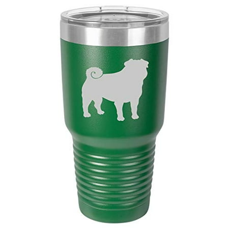 

Tumbler Stainless Steel Vacuum Insulated Travel Mug Pug (Green 30 oz)