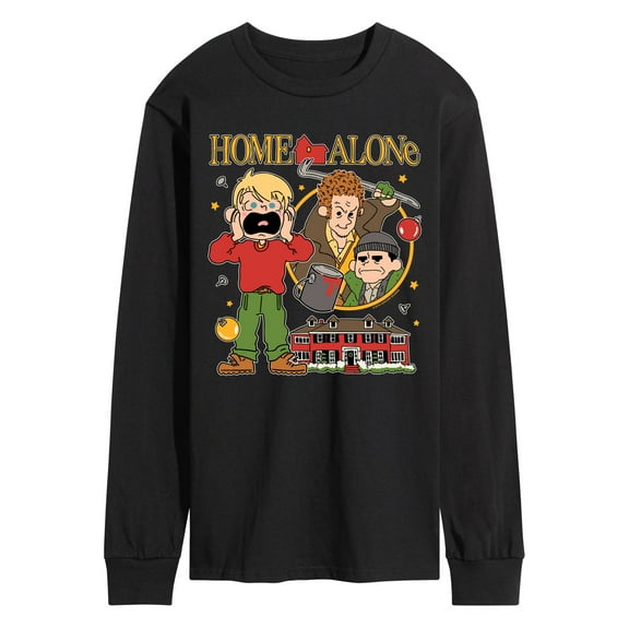 Home Alone - Collage - Men's Long Sleeve Graphic T-Shirt