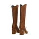 thumbnail image 3 of Platonia | Bota Larga Slim De Tacón Milan Cabra Piel Sintético Camel Para Mujer, 3 of 5