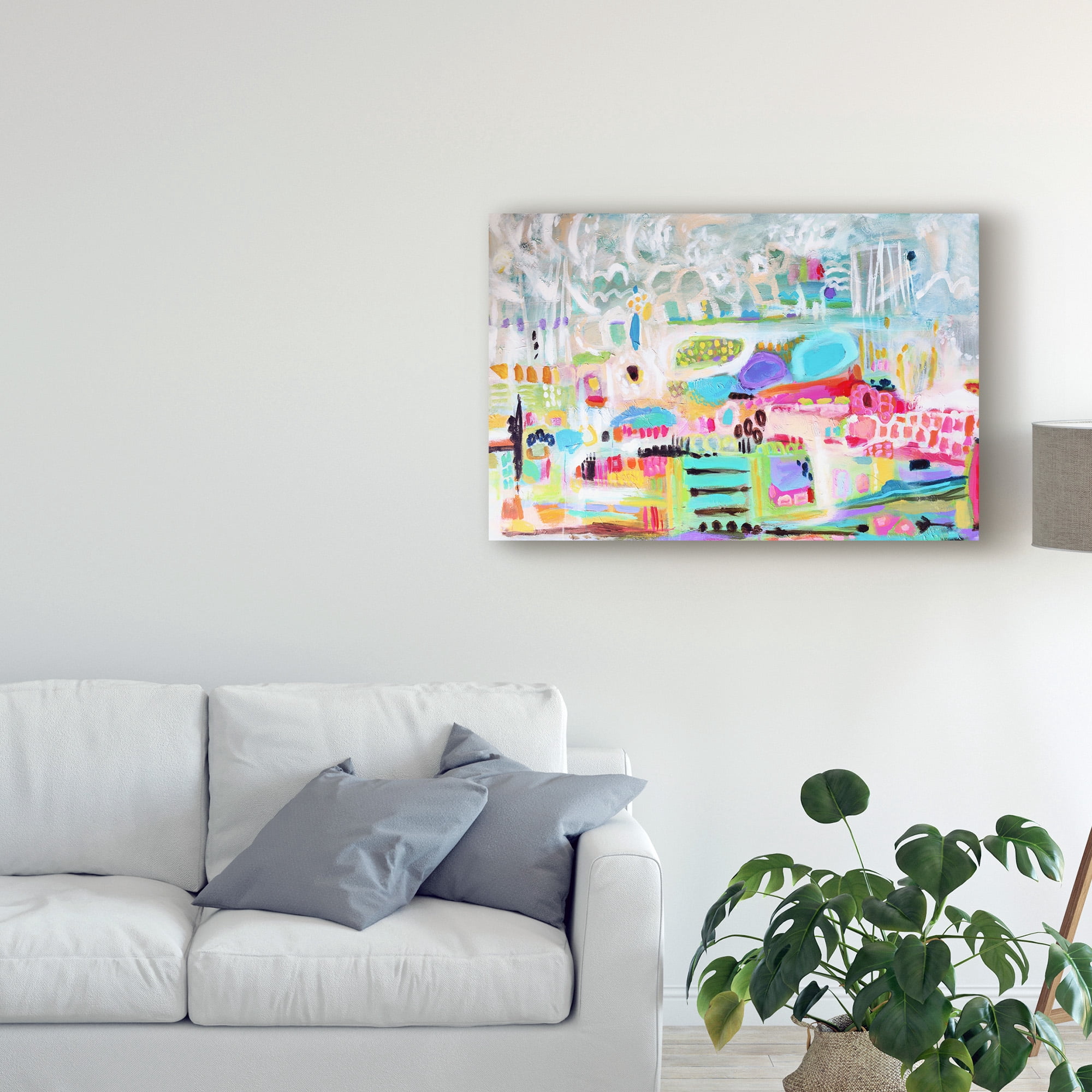 Trademark Fine Art 'Abstract Clouds' Canvas Art by Karen Fields