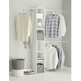 thumbnail image 1 of Mainstays Adjustable Closet Organizer, White, 1 of 4
