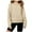 Khaki, variant on vdgthytj Girls Sweatshirt Crewneck Pullover Ribbed Long Sleeve Workout Sport Tops Shirts with Thumb Hole